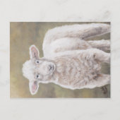 Friendly Lamb Sheep Animal Art Briefkaart (Voorkant)