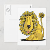 Friendly Lion Briefkaart (Voorkant / Achterkant)
