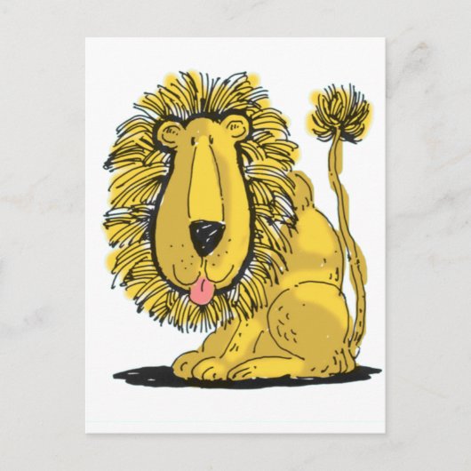 Friendly Lion Briefkaart (Voorkant)