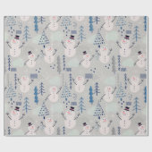 Friendly Little Snowman Cadeaupapier (Vlak)