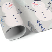 Friendly Little Snowman Cadeaupapier (Rol Hoek)