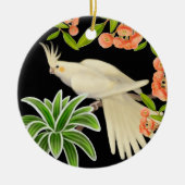 Friendly Lutino Cockatiel Ornament (Voorkant)