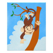 Friendly Monkey Photo Print Foto Afdruk (Voorkant)