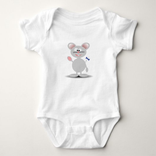 Friendly Mouse Baby T-shirt (Voorkant)