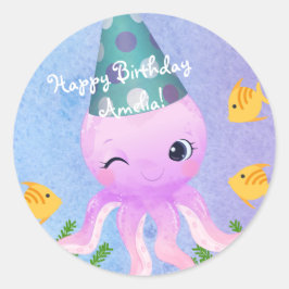 Friendly Octopus Sticker - onder de Zee