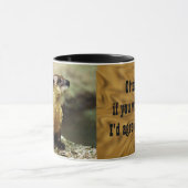 Friendly Otter en Funny Message personalize Mok (Midden)
