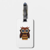 Friendly Owl Bagagelabel (Achterkant verticaal)