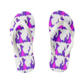 Friendly Paarse Dragon Kinder Teenslippers (Voetbed)