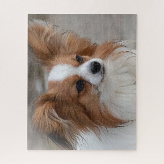 Friendly Papillon Puppy Dog Legpuzzel (Verticaal)