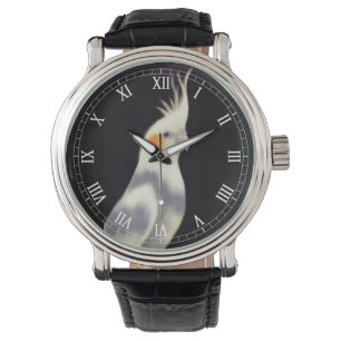 Friendly Pied Cockatiel Watch Horloge
