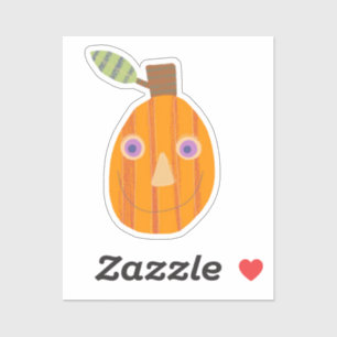 Friendly Pumpkin Sticker