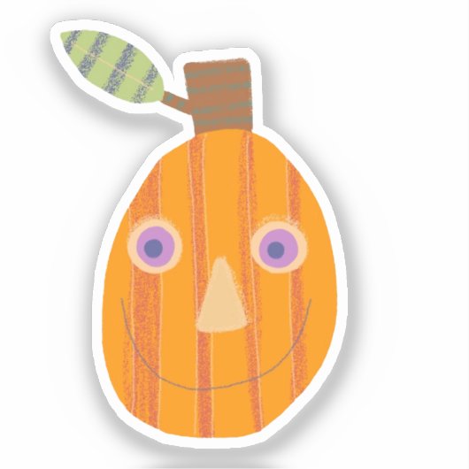 Friendly Pumpkin Sticker (Voorkant)