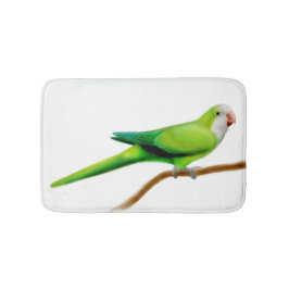 Friendly Quaker Monk Parrot Bath Mat