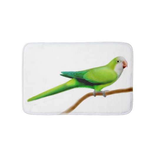 Friendly Quaker Monk Parrot Bath Mat (Voorkant)