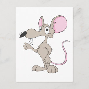 Friendly Rat Illustration Briefkaart