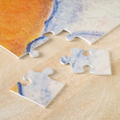 Friendly Red Merry kerst voordeur Cozy Home Legpuzzel (Zijkant)