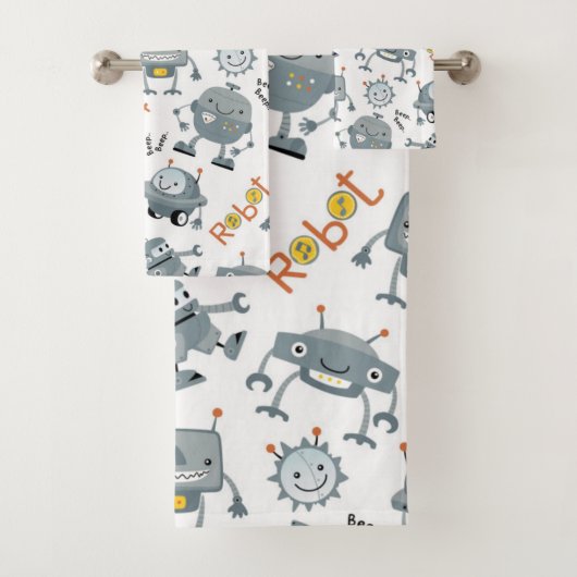 Friendly Robot Bad Handdoek (Insitu)