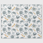 Friendly Robot Cadeaupapier (Vlak)