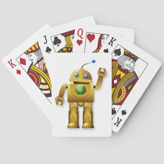 Friendly Robot Plays-kaarten Pokerkaarten (Achterkant)