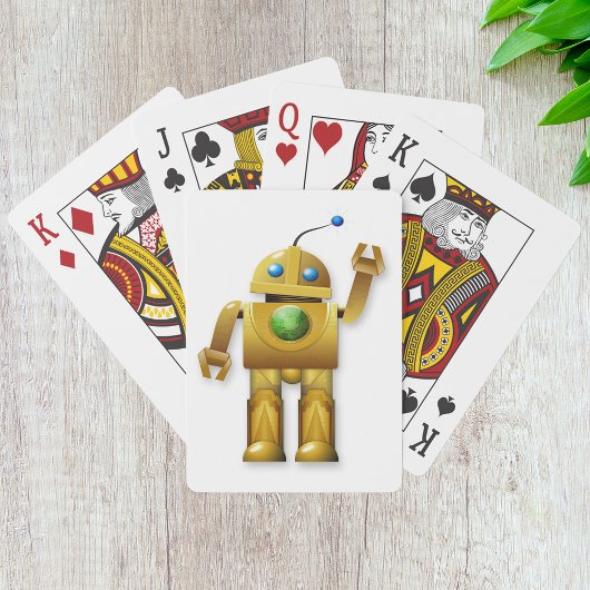 Friendly Robot Plays-kaarten Pokerkaarten