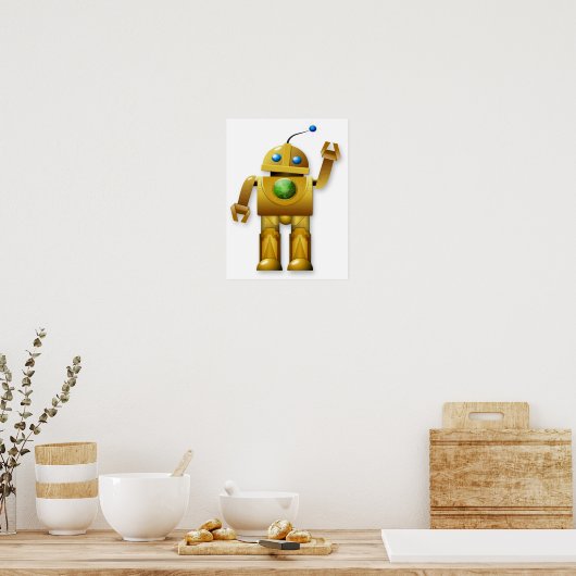 Friendly Robot Poster (Keuken)