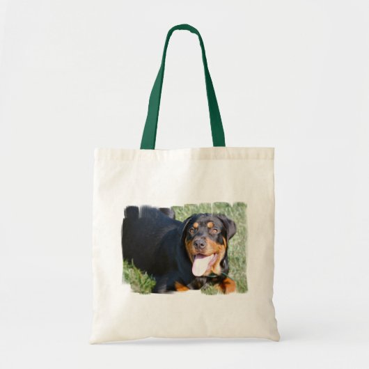 Friendly Rottweiler Canvas tas (Voorkant)