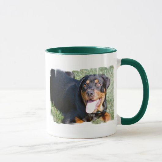 Friendly Rottweiler Coffee Mok (Rechts)