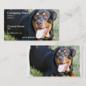 Friendly Rottweiler Dog Visitekaartje (Voorkant / Achterkant)