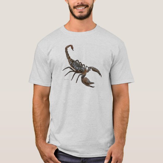 Friendly Scorpion T-shirt (wit) (Voorkant)