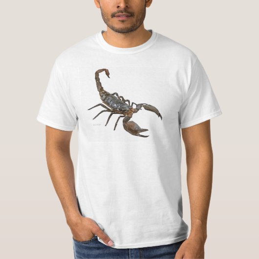 Friendly Scorpion T-shirt (wit) (Voorkant)