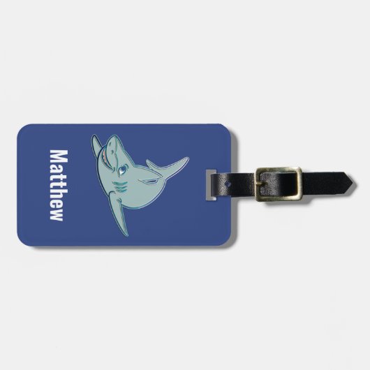 Friendly Shark Bagagelabel (Voorkant horizontaal)