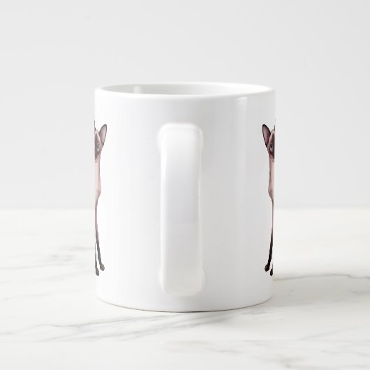 Friendly Siamese Cat Jumbo Mok (Achterkant)