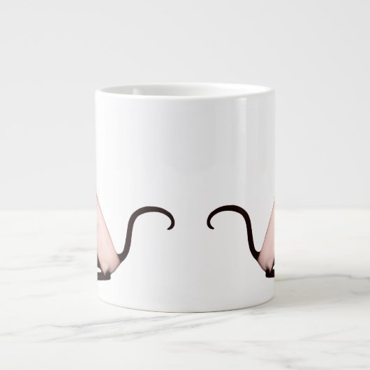 Friendly Siamese Cat Jumbo Mok (Voorkant)