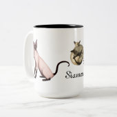 Friendly Siamese Cat Mok (Voorkant links)