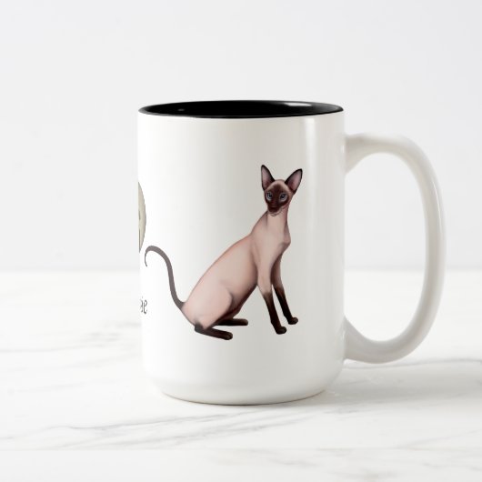 Friendly Siamese Cat Mok (Rechts)