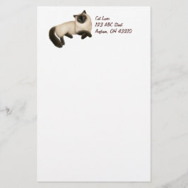 Friendly Siamese Cat  Stationery Briefpapier