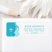 Friendly Skies | Aangepast adres Etiket (Insitu)