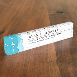 Friendly Skies | luchtvaartindustrie Naambordje