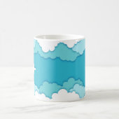 Friendly Skies | Naam of Initialen met luchtvaartt Koffiemok (Center)