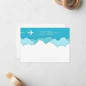 Friendly Skies | Piloot en luchtvaart Notitiekaartje (Voorkant / Achterkant in situ)