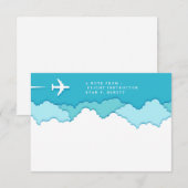 Friendly Skies | Piloot en luchtvaart Notitiekaartje (Voorkant / Achterkant)