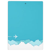 Friendly Skies | vlieginstructeur | Aangepaste naa Klembord (Achterkant)