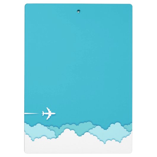 Friendly Skies | vlieginstructeur | Aangepaste naa Klembord (Achterkant)