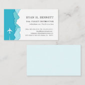 Friendly Skies | vlieginstructeur Visitekaartje (Voorkant / Achterkant)