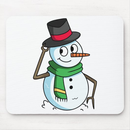 Friendly Snowman Muismat (Voorkant)