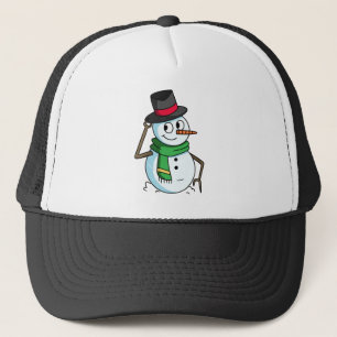Friendly Snowman Trucker Pet