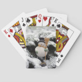 Friendly Snowman Wintry-spelkaarten Speelkaarten (Achterkant)