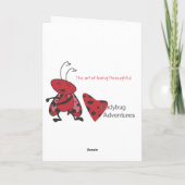 Friendly Squirrel Greeting Card Bedankkaart (Achterkant)