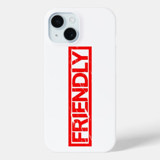 Friendly Stamp Case-Mate iPhone Case (Achterkant)