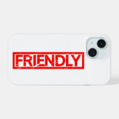Friendly Stamp iPhone 15 Case (Achterkant horizontaal)